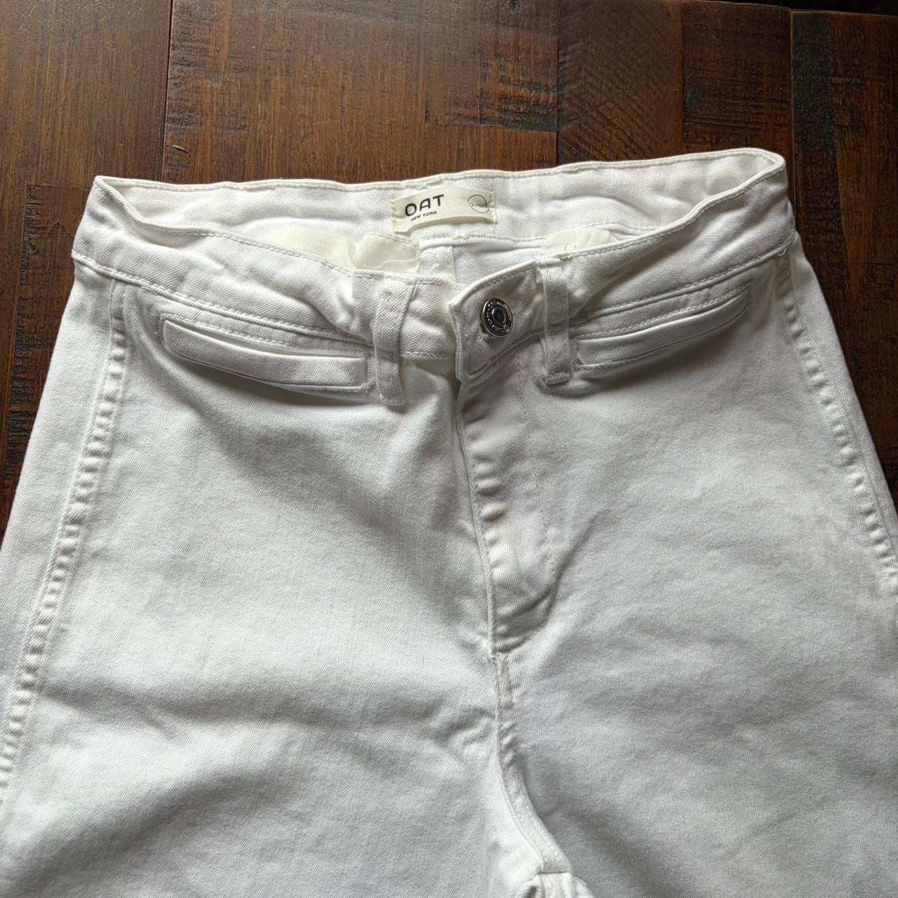 Oat New York The Label Size 26 Cropped Women's White Jeans — image 3 of 6